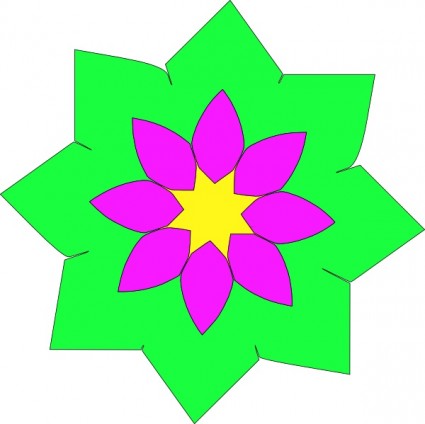 image clipart forme fleur géométrique