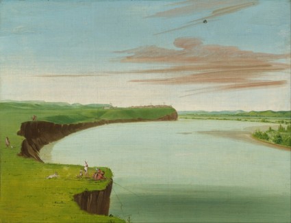 George Catlin Gemälde Öl auf Leinwand