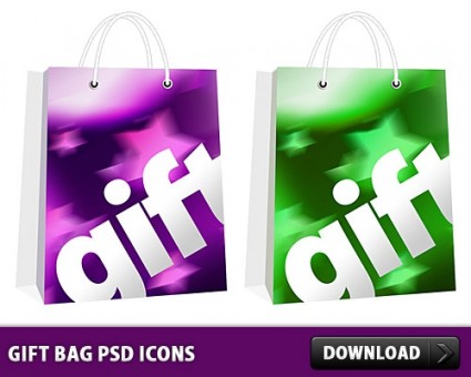 Geschenk-Tasche-kostenlose Psd-Symbole