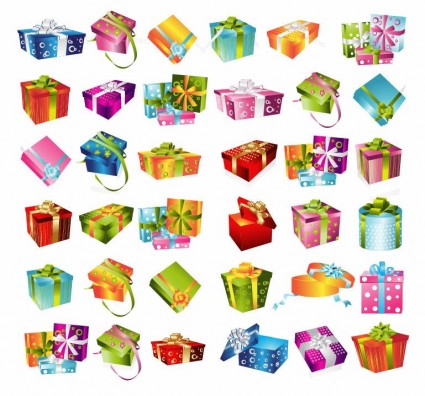 grafica vettoriale regalo scatola collezione