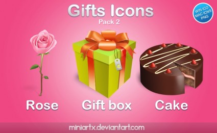 Los iconos de regalos paquete paquete de iconos