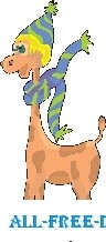 jirafa liado para arriba
