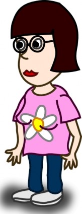 ClipArt personaggio del cartone animato ragazza