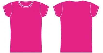 Girls T Shirt Template Vector