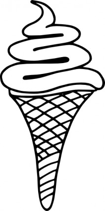 Glace Italienne bw ClipArt