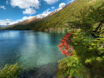 Glacier Lake Wallpaper Landscape Nature