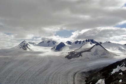 geleira montanha no Alasca