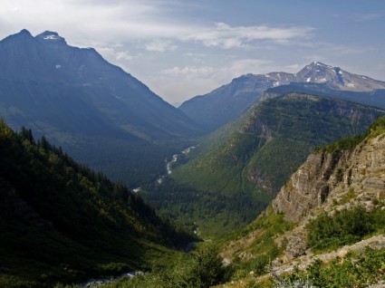 Glaciar Parque Nacional montana usa