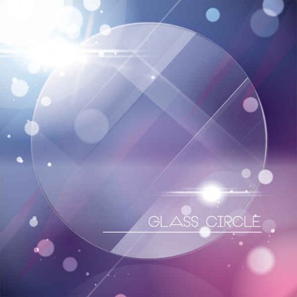 gráfico de vetor de círculo de vidro