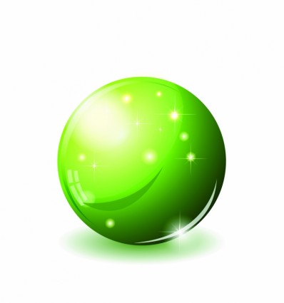 verde de esfera de vidrio