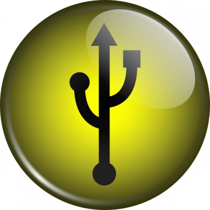 symbol szklisty usb clipart