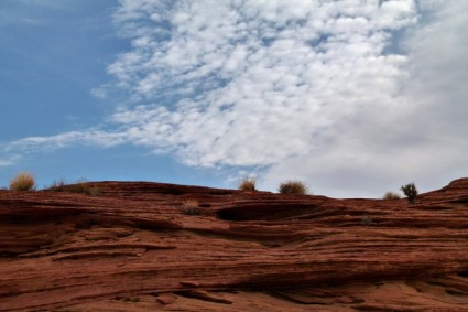 rochas de Glen canyon vermelho