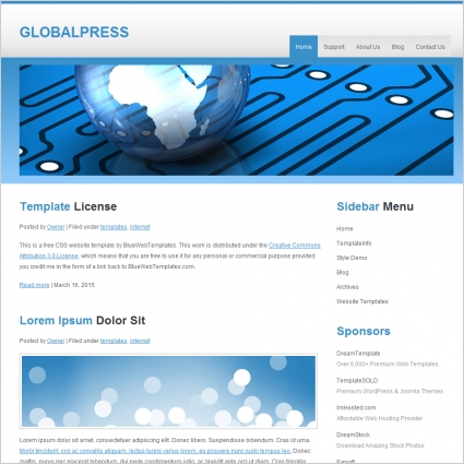 Global Press-Vorlage