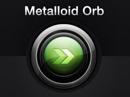 глянцевый metalloid orb, сделанные в photoshop