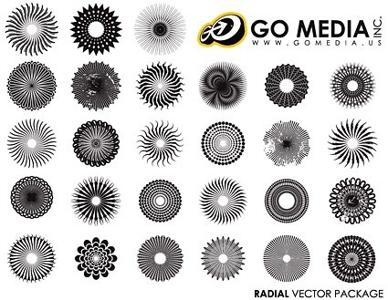 Go Media produziert Vektor kreisförmigen Muster