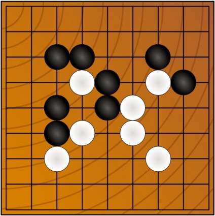 gehen Sie Wei-Chi-Brettspiel-ClipArt-Grafik