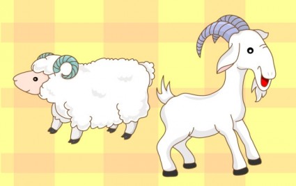 goats sheep cartoon 1464 chọn tuổi xông đất đầu năm mới 2017 cho gia chủ tuổi Tân Mùi 1991 