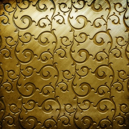 Gold Kupferstich Muster eingraviert hd-Bild