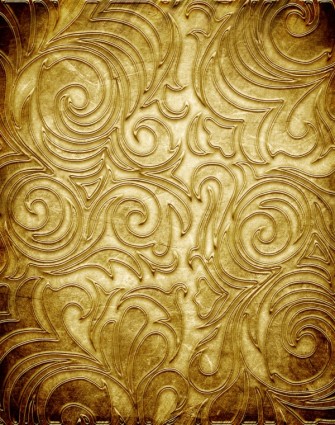 Gold Copperplate Pattern Engraved Hd Picture