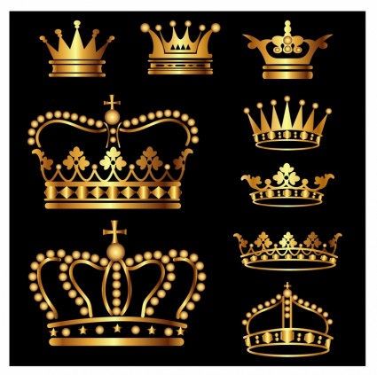 conjunto corona de oro