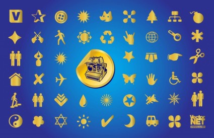 símbolos de ouro