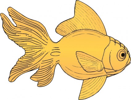 clip art de pez dorado
