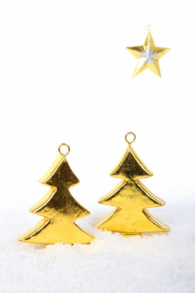 árboles de oro con estrella
