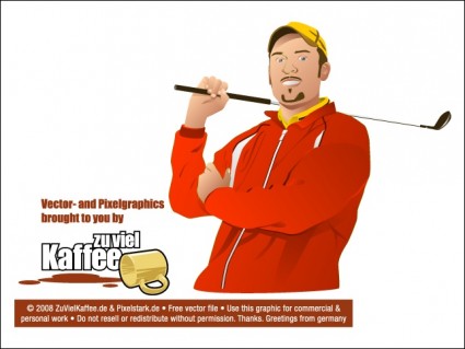 jogador de golfe