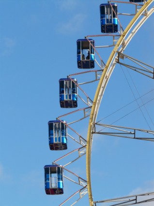 gôndolas roda gigante azul