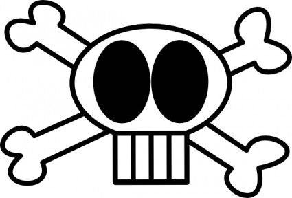 clip art de cráneo Goofy