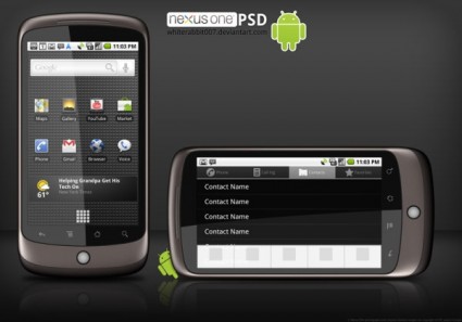 Google Nexus One Phone Hierarchical Template Picture