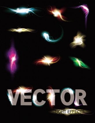 Gorgeous pencahayaan terang efek vektor