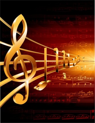 Gorgeous Classical Music Background Vector