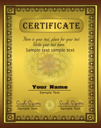 vektor template sertifikat diploma cantik