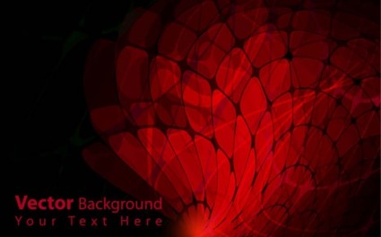 Gorgeous Dynamic Red Background Box Vector