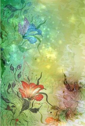 wunderschöne Blumen Illustrator Vektor