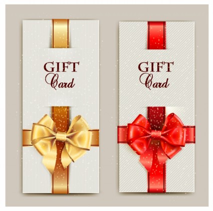 tarjetas de regalo precioso con arcos y copia espacio