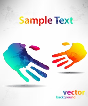 Gorgeous Hands And Feet Silhouette Pattern Vector