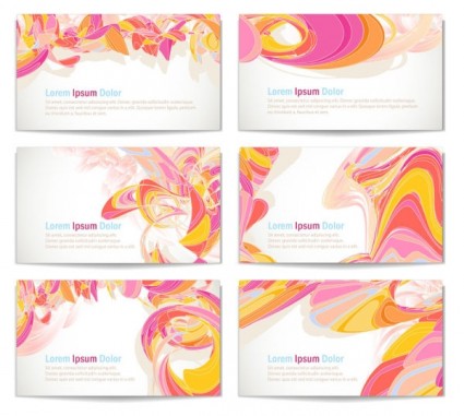 Gorgeous Pattern Card Template Vector
