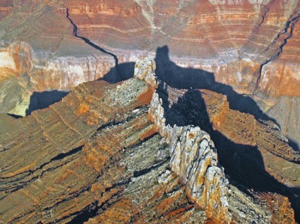 paysage de grand canyon vue aérienne