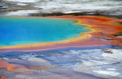 Grand prismatic Spring Yellowstone thermische Funktion