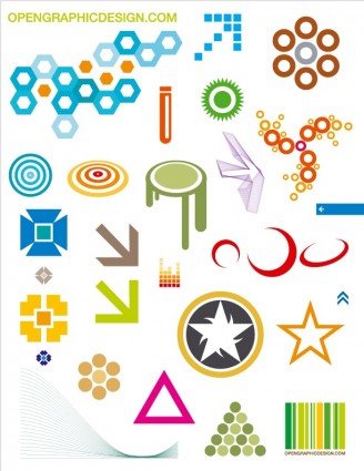 símbolos e iconos de diseño gráfico