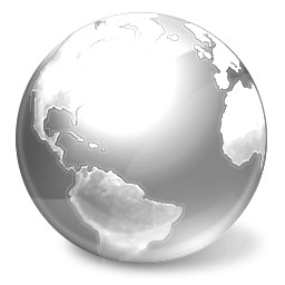 Gray Global Earth