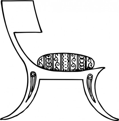 ギリシャ椅子クリップ アート