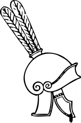 clip art de casco griego