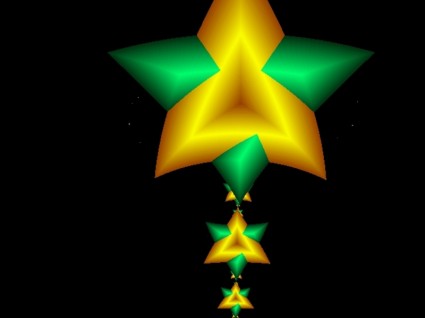 Green And Gold Star