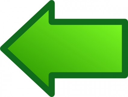 녹색 화살표 왼쪽된 클립 아트 설정