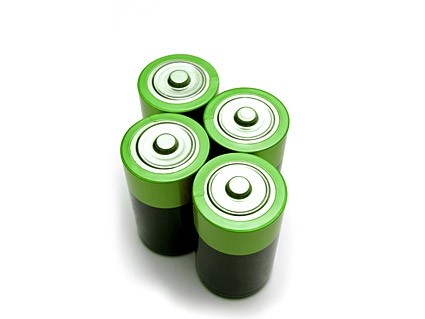Foto de la batería verde