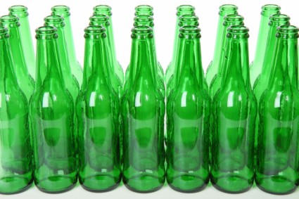 zielone butelki
