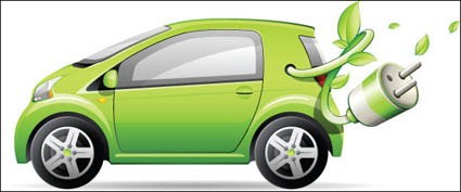 vetor de carro verde